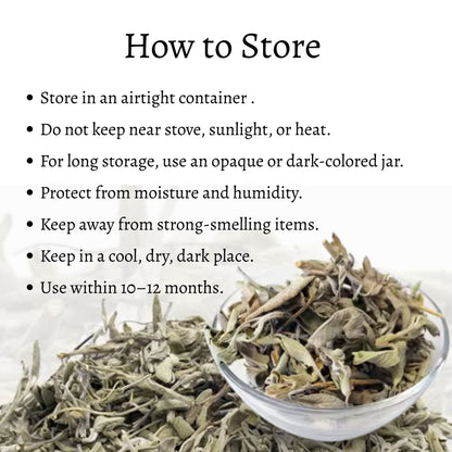 Dried Sage Himalayan Leaves (Salvia officinalis)