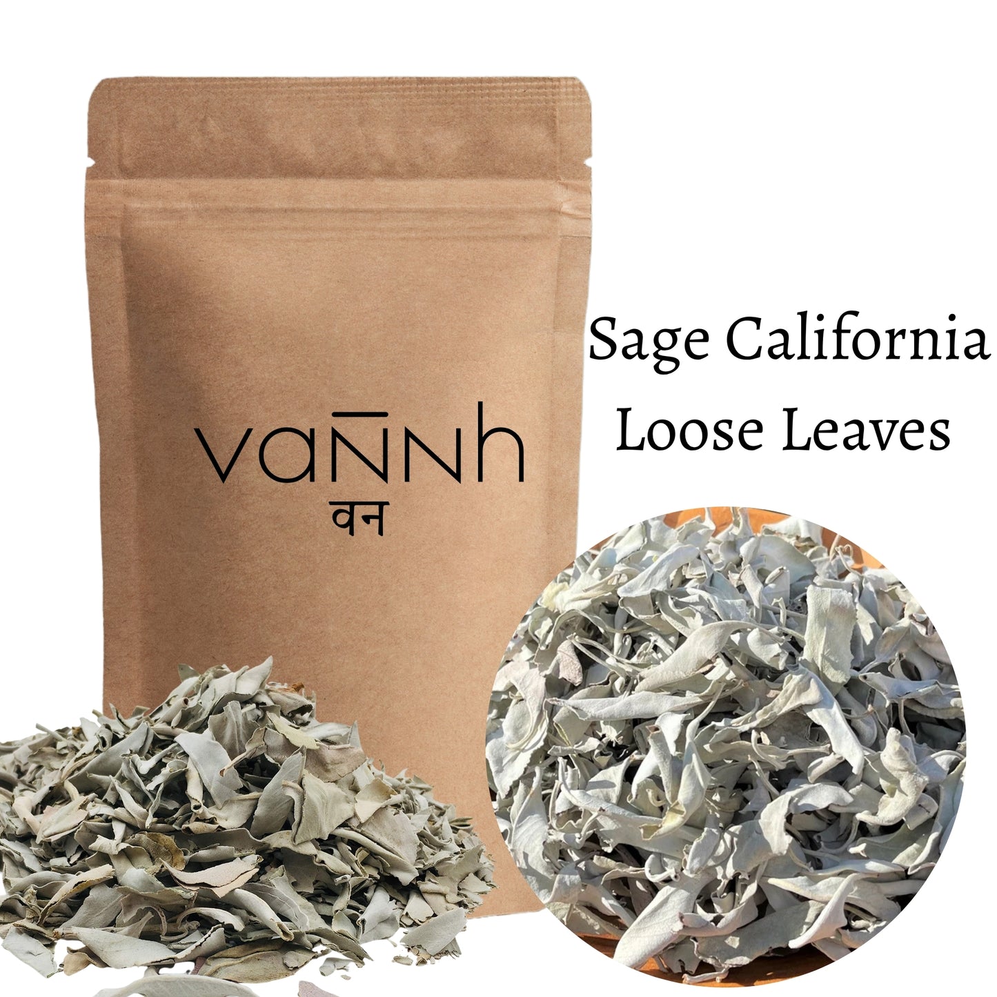 Sage California Loose Leaves (Salvia apiana)