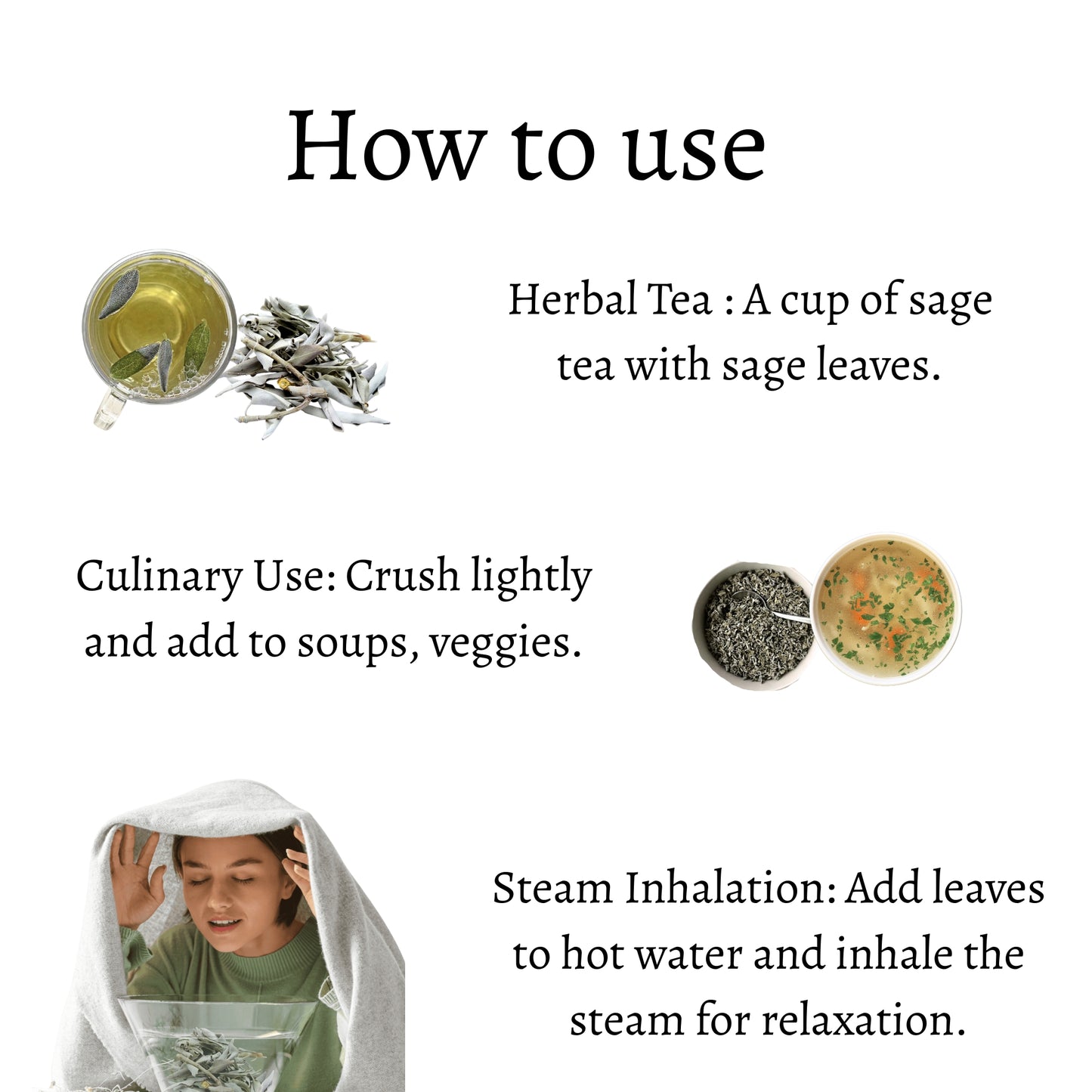 Sage California Loose Leaves (Salvia apiana)