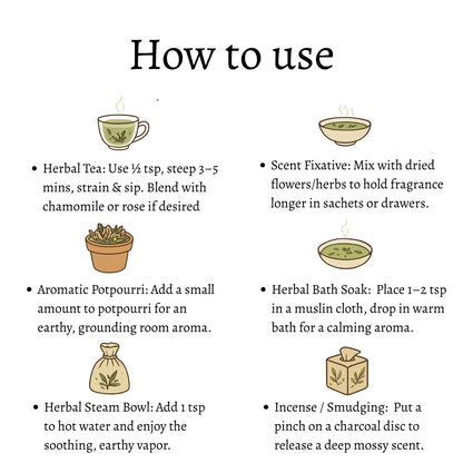 Oak Moss Loose Leaves (Evernia prunastri)