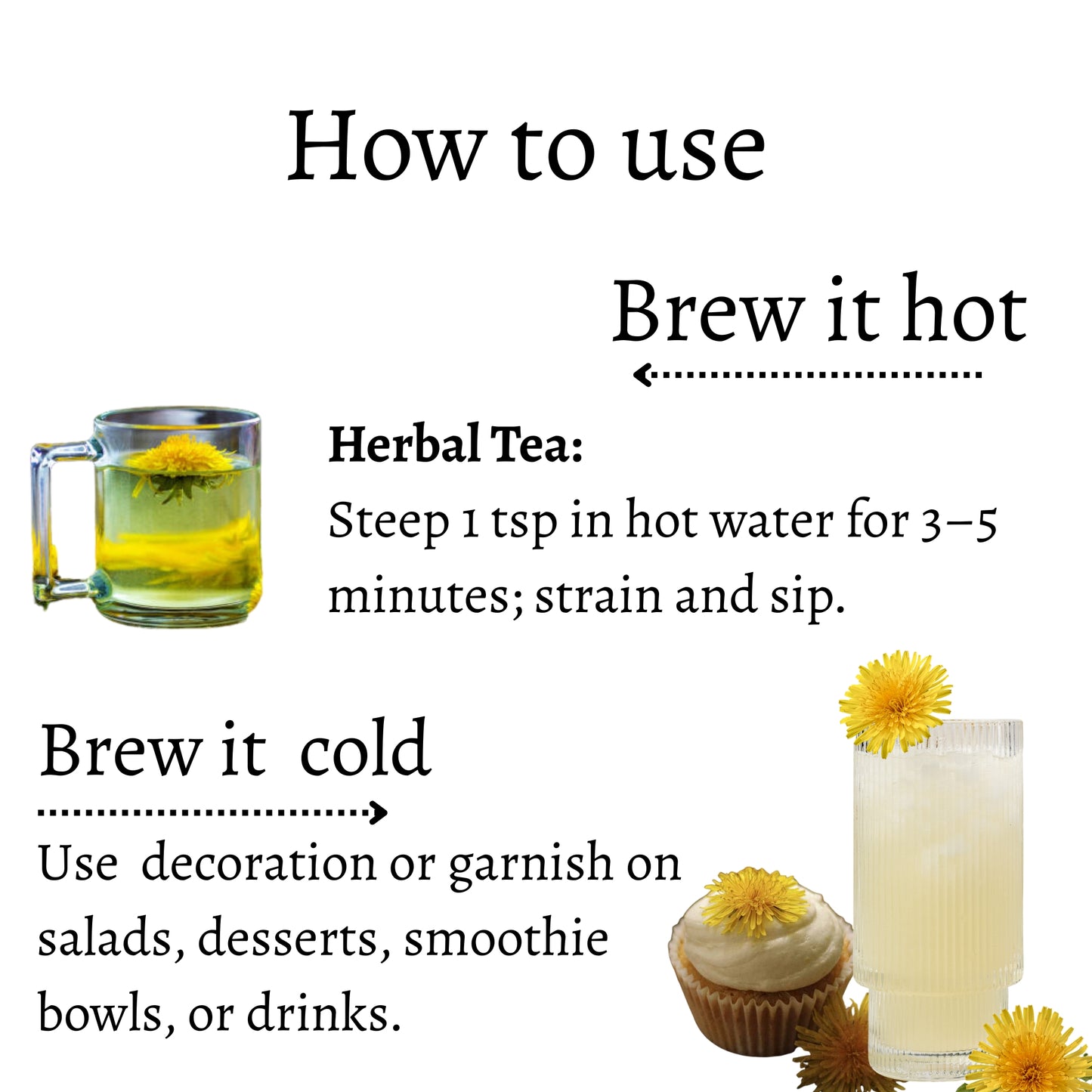 Dried Dandelion Flower